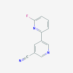 6-Fluoro-[2,3'-bipyridine]-5'-carbonitrile