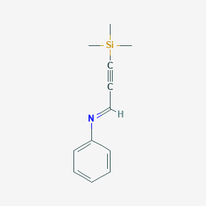 Benzenamine, N-[3-(trimethylsilyl)-2-propynylidene]-