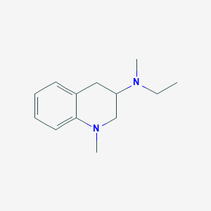 molecular formula C13H20N2 B11898696 N-Ethyl-N,1-dimethyl-1,2,3,4-tetrahydroquinolin-3-amine 