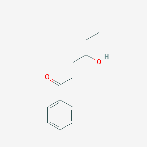 4-Hydroxy-1-phenylheptan-1-one