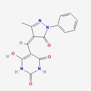 5-[(5-hydroxy-3-methyl-1-phenyl-1H-pyrazol-4-yl)methylene]-2,4,6(1H,3H,5H)-pyrimidinetrione