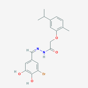 N'-(3-bromo-4,5-dihydroxybenzylidene)-2-(5-isopropyl-2-methylphenoxy)acetohydrazide