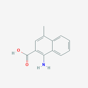 molecular formula C12H11NO2 B11898797 1-Amino-4-methyl-2-naphthoic acid 