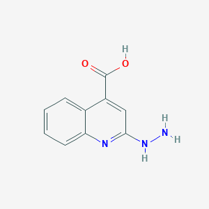 molecular formula C10H9N3O2 B11898803 2-Hydrazinylquinoline-4-carboxylic acid CAS No. 89267-29-8