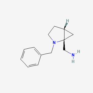 molecular formula C13H18N2 B11898829 ((1S,5R)-2-Benzyl-2-azabicyclo[3.1.0]hexan-1-yl)methanamine 