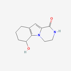 6-Hydroxy-3,4,6,7,8,9-hexahydropyrazino[1,2-a]indol-1(2H)-one