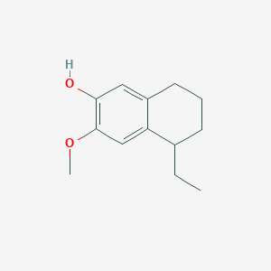 molecular formula C13H18O2 B11898874 5-Ethyl-3-methoxy-5,6,7,8-tetrahydronaphthalen-2-ol 