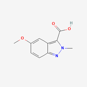 molecular formula C10H10N2O3 B11898914 5-methoxy-2-methyl-2H-indazole-3-carboxylic acid CAS No. 918946-37-9