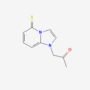 molecular formula C10H10N2OS B11898928 1-(5-Thioxoimidazo[1,2-a]pyridin-1(5H)-yl)propan-2-one 