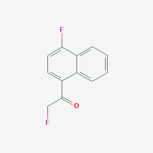 molecular formula C12H8F2O B11898995 2-Fluoro-1-(4-fluoronaphthalen-1-yl)ethanone CAS No. 315-99-1