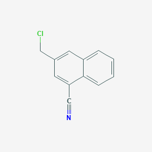 molecular formula C12H8ClN B11899002 2-(Chloromethyl)-4-cyanonaphthalene 