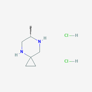 molecular formula C7H16Cl2N2 B11899025 (S)-6-Methyl-4,7-diazaspiro[2.5]octane dihydrochloride 