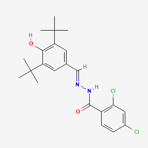 molecular formula C22H26Cl2N2O2 B1189903 2,4-dichloro-N'-(3,5-ditert-butyl-4-hydroxybenzylidene)benzohydrazide 