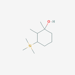 1,2-Dimethyl-3-(trimethylsilyl)cyclohexan-1-ol