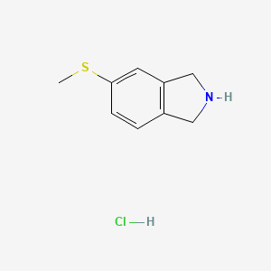 molecular formula C9H12ClNS B11899061 5-(Methylthio)isoindoline hydrochloride 