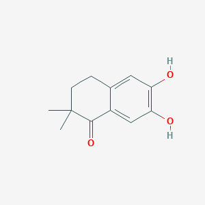 molecular formula C12H14O3 B11899135 6,7-Dihydroxy-2,2-dimethyl-3,4-dihydronaphthalen-1(2H)-one 