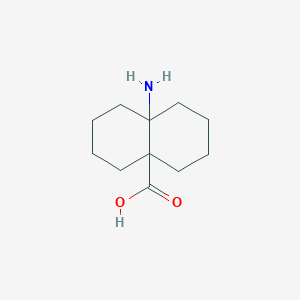 molecular formula C11H19NO2 B11899157 8A-aminodecahydronaphthalene-4a-carboxylic acid 