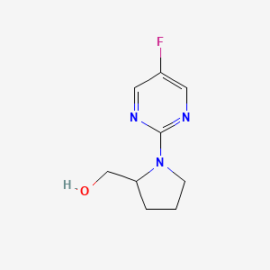 molecular formula C9H12FN3O B11899201 (1-(5-Fluoropyrimidin-2-yl)pyrrolidin-2-yl)methanol 