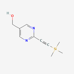 5-Pyrimidinemethanol, 2-[(trimethylsilyl)ethynyl]-