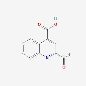 molecular formula C11H7NO3 B11899243 2-Formylquinoline-4-carboxylic acid 