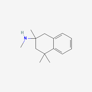 molecular formula C14H21N B11899255 N,2,4,4-Tetramethyl-1,2,3,4-tetrahydronaphthalen-2-amine 