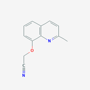 molecular formula C12H10N2O B11899330 [(2-Methylquinolin-8-yl)oxy]acetonitrile CAS No. 88757-11-3