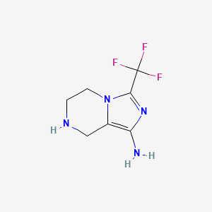 3-(Trifluoromethyl)-5,6,7,8-tetrahydroimidazo[1,5-a]pyrazin-1-amine