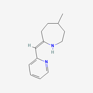 molecular formula C13H18N2 B11899381 5-Methyl-2-(pyridin-2-ylmethylene)azepane 