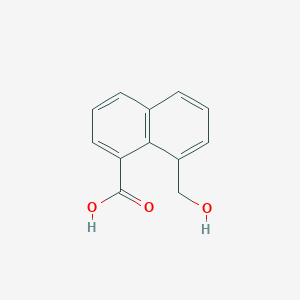 molecular formula C12H10O3 B11899460 8-(Hydroxymethyl)naphthalene-1-carboxylic acid CAS No. 29368-37-4