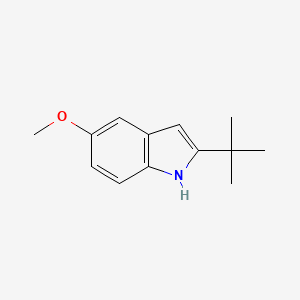 molecular formula C13H17NO B11899470 2-(tert-Butyl)-5-methoxy-1H-indole 