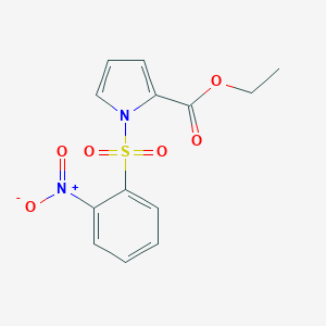 B118995 1H-Pyrrole-2-carboxylic acid, 1-((2-nitrophenyl)sulfonyl)-, ethyl ester CAS No. 142529-00-8