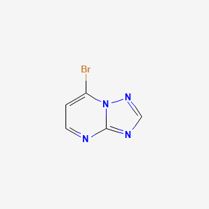 molecular formula C5H3BrN4 B11899519 7-Bromo-[1,2,4]triazolo[1,5-a]pyrimidine 