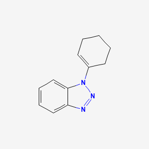 molecular formula C12H13N3 B11899560 1-(Cyclohex-1-en-1-yl)-1H-benzo[d][1,2,3]triazole 