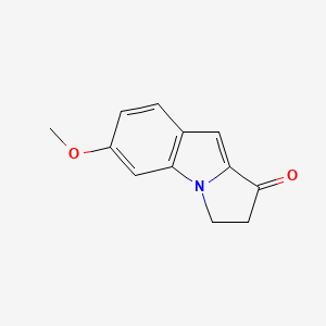 molecular formula C12H11NO2 B11899608 6-Methoxy-2,3-dihydro-1H-pyrrolo[1,2-a]indol-1-one 