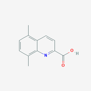 molecular formula C12H11NO2 B11899619 5,8-Dimethylquinoline-2-carboxylic acid 