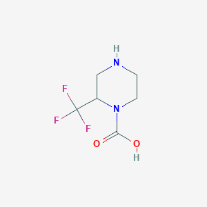 2-(Trifluoromethyl)piperazine-1-carboxylic acid