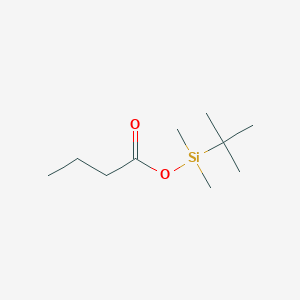 molecular formula C10H22O2Si B11899653 Butanoic acid, DMTBS CAS No. 98983-19-8