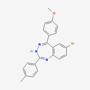 7-bromo-5-(4-methoxyphenyl)-2-(4-methylphenyl)-3H-1,3,4-benzotriazepine