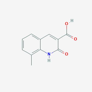 molecular formula C11H9NO3 B11899711 8-Methyl-2-oxo-1,2-dihydro-quinoline-3-carboxylic acid CAS No. 81963-07-7