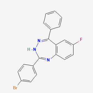 2-(4-bromophenyl)-7-fluoro-5-phenyl-3H-1,3,4-benzotriazepine