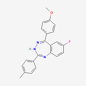 7-fluoro-5-(4-methoxyphenyl)-2-(4-methylphenyl)-3H-1,3,4-benzotriazepine