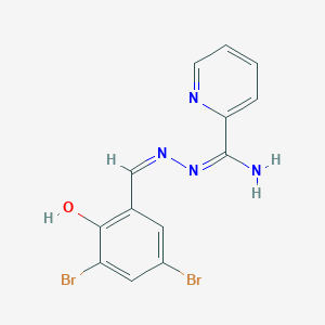 N'-(3,5-dibromo-2-hydroxybenzylidene)-2-pyridinecarboximidohydrazide