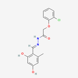 2-(2-chlorophenoxy)-N'-(2,4-dihydroxy-6-methylbenzylidene)acetohydrazide