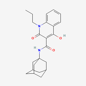 N-(1-adamantyl)-4-hydroxy-2-oxo-1-propyl-1,2-dihydro-3-quinolinecarboxamide