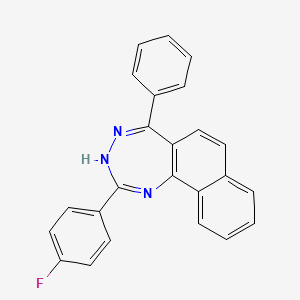 2-(4-fluorophenyl)-5-phenyl-3H-naphtho[1,2-e][1,2,4]triazepine