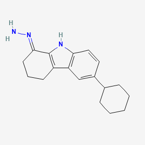 molecular formula C18H23N3 B1190018 6-cyclohexyl-2,3,4,9-tetrahydro-1H-carbazol-1-one hydrazone 
