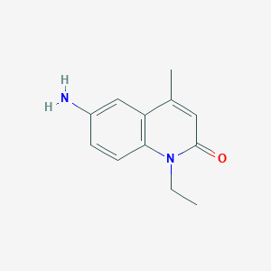 6-Amino-1-ethyl-4-methylquinolin-2(1H)-one