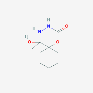 5-Hydroxy-5-methyl-1-oxa-3,4-diazaspiro[5.5]undecan-2-one