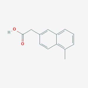 molecular formula C13H12O2 B11900362 1-Methylnaphthalene-6-acetic acid 