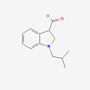 1-Isobutylindoline-3-carbaldehyde